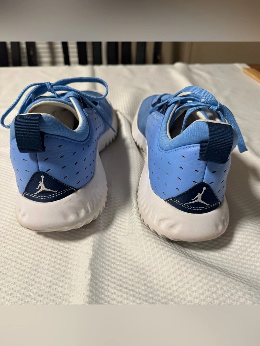 Nike Jordan Proto-Lyte Sneakers Men’s 11 Blue North Carolina Shoes Rare Jumpman